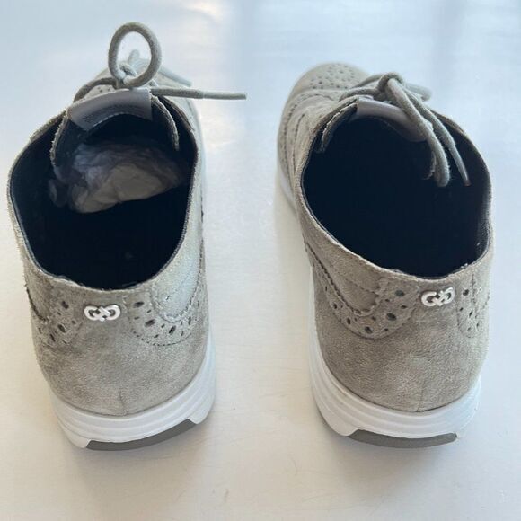 Cole Haan Grand Tour Oxford Sneakers Gray Suede Lace Up Shoes Womens Size 6.5 B‎ - Picture 4 of 7